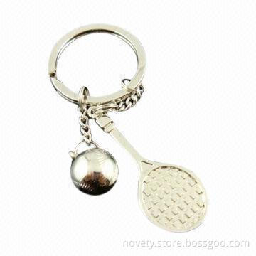 Keychain, Made of Zinc Alloy Material, OEM Orders Welcomed